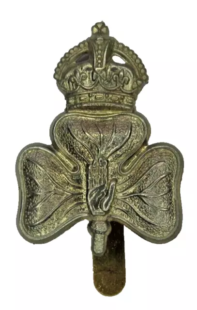 WWI 14th Battalion Royal Irish Rifles Young Citizens Cap badge