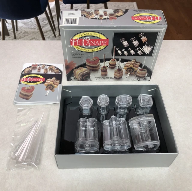 Le Canape - Hor D'Oeuvre Maker - Finger Tiny Sandwich Food Press Cutter new