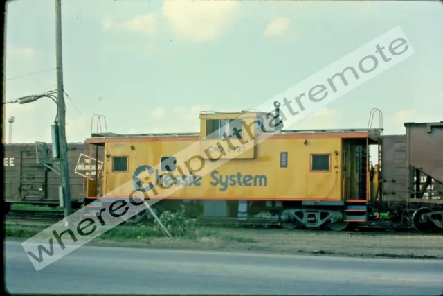 Orig. Slide Chesapeake & Ohio C&O Chessie Sys. 3131 Caboose Bensenville IL 8-73