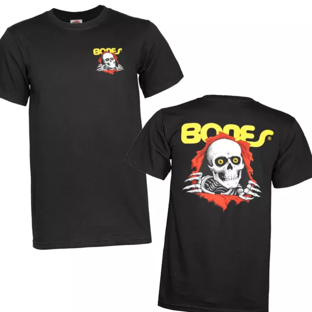 Bones Ripper Powell Peralta Brigade T-Shirt Black Skull OG Skateboard M L XL XXL