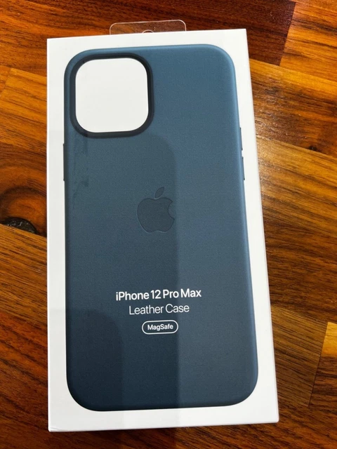 Genuine Official Apple Leather Case Cover For Iphone 12 Pro Max - Baltic Blue