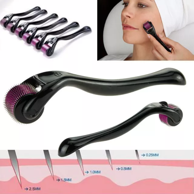 ✓ Dermaroller Derma Roller 540 Titan Mikronadel Anti Aging Massage 0.2 - 3.0 mm