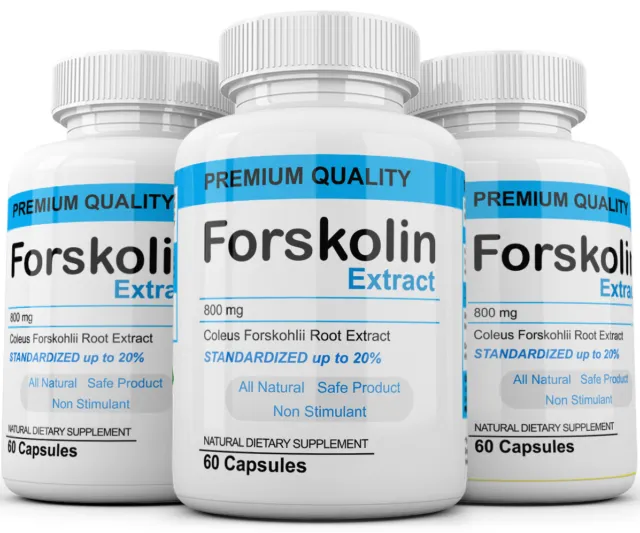 x3 Pure Weight loss Extreme 800mg FORSKOLIN Coleus Forskohlii 20% extract