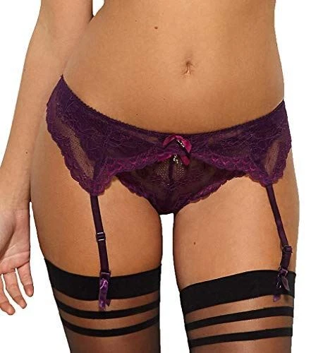 Gossard Donna Superboost Pizzo Reggicalze Intimo, Viola (Viola), XS