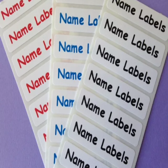 25 Iron on Clothes Identity School Children Care Home Name Labels Tapes  Tags