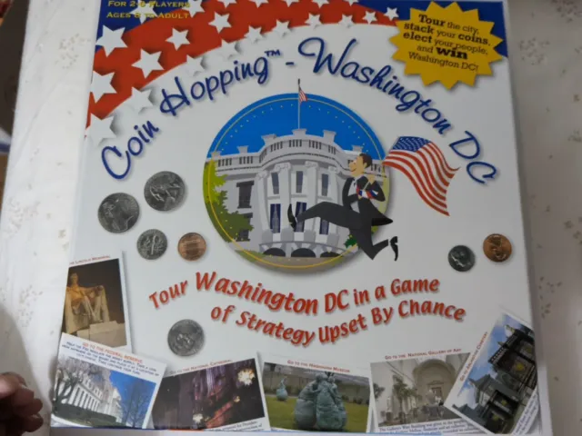 Coin Hopping Washington DC game - MINT condition with no wear at all, glossy box