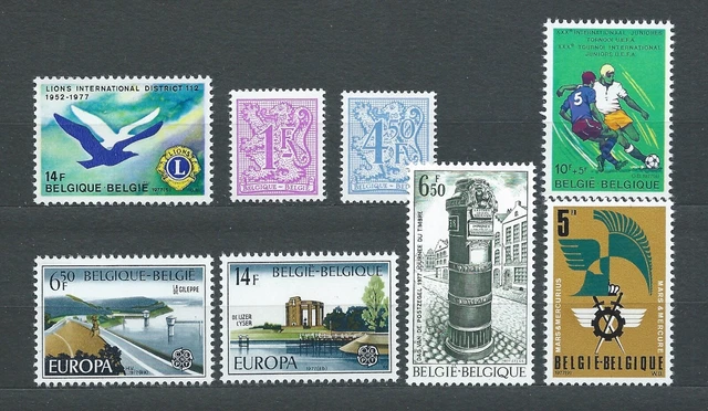 BELGIË BELGIQUE - 1977 YT 1843 à 1850 - TIMBRES NEUFS** MNH LUXE