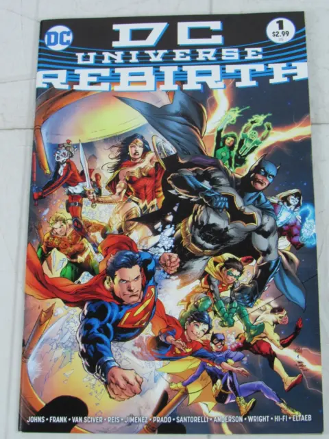 DC Universe Rebirth #1b July 2016 DC Comics Ivan Reis Midnight Release Variant