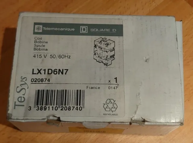 SCHNEIDER ELECTRIC LX1D6N7 415v Coil