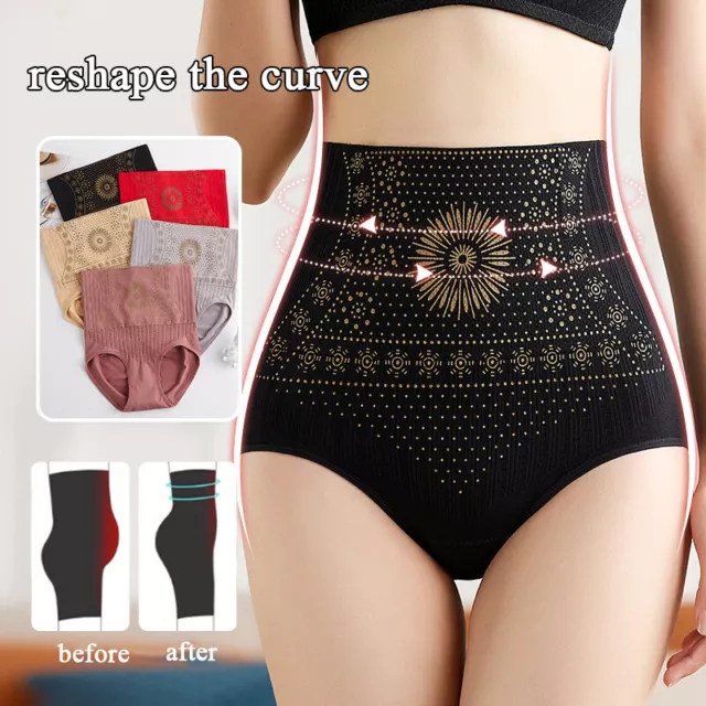 Au 3 Confezioni Biancheria Intima Da Donna A Vita Alta Body Shaper Mutandine ♪