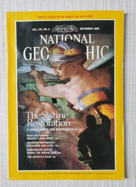 national Geographic the Sistine Restoration Vol 176 no 6 December 1989 EUC!