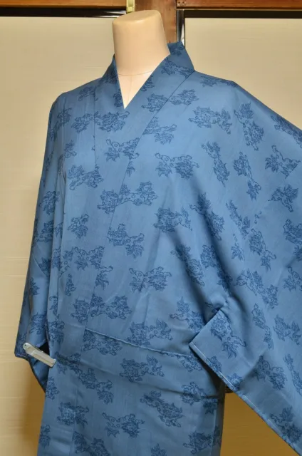 Mens Hitoe Naga- Juban Underwear Kimono Japanese vintage Jyuban 136cm /982 5