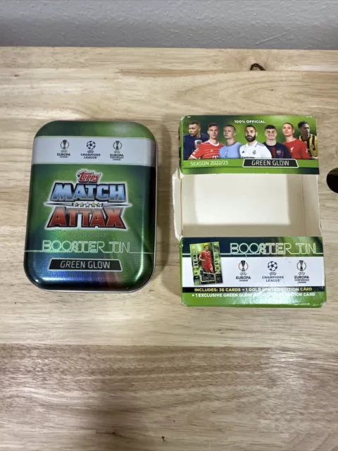 Topps Match Attax 2022/23 - UEFA Champions League Booster Tin, Green Glow