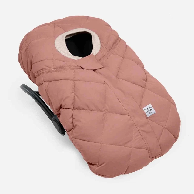 7AM Enfant Cacoon Benji car seat cover baby jacket puffer quilted pink