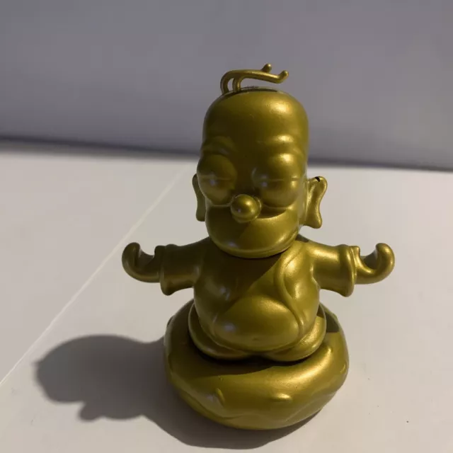 Kidrobot The Simpsons Collectible Art Gold Homer Buddha Figure