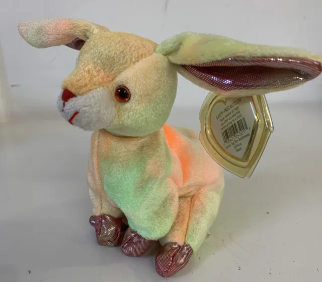 Ty Beanie Babies The Chinese Zodiac Rabbit With Tag In Plastic Protector