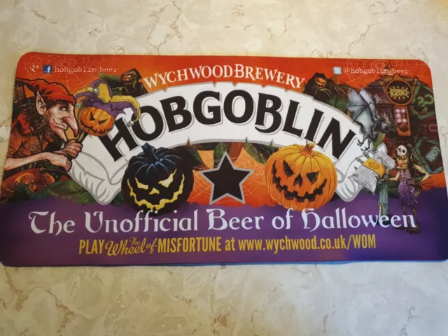 Hobgobln Bier Halloween Wychwood Ale Bitterkneipe Getränk Tropfbar Matte Läufer *