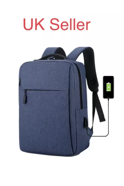 Laptop backpack case up to 15.6" USB Charging Port Anti Theft