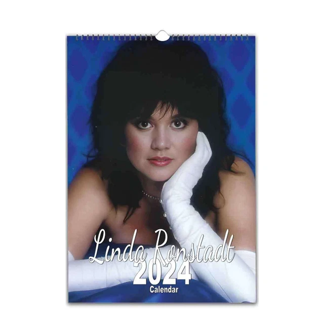 LINDA RONSTADT 2024 Personalised Wall Calendar Slim Dates/Months 31.