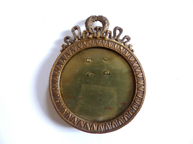 SUPERB ANTIQUE LATE 19th CENTURY MINIATURE / PICTURE BRONZE FRAME 1890's ( #2 )