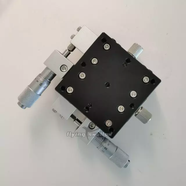 XY Axis Manual Trimming Platform Linear Stage Tuning Sliding Table 40/50/60/90mm