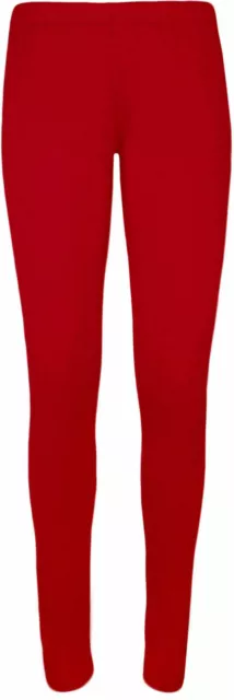 Womens Ladies Leggings Cotton Plain Full Length Black + Colours UK Size 6 - 30