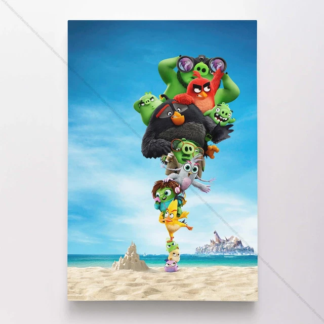 The Angry Birds Movie Poster Canvas Movie Print #4482