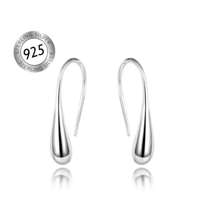 Damen Ohrringe Tropfen 925 Sterling Silber Paar Schmuck Frau Geschenk Echt D51