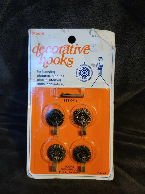 NOS Moore Decorative Hooks Set of 4