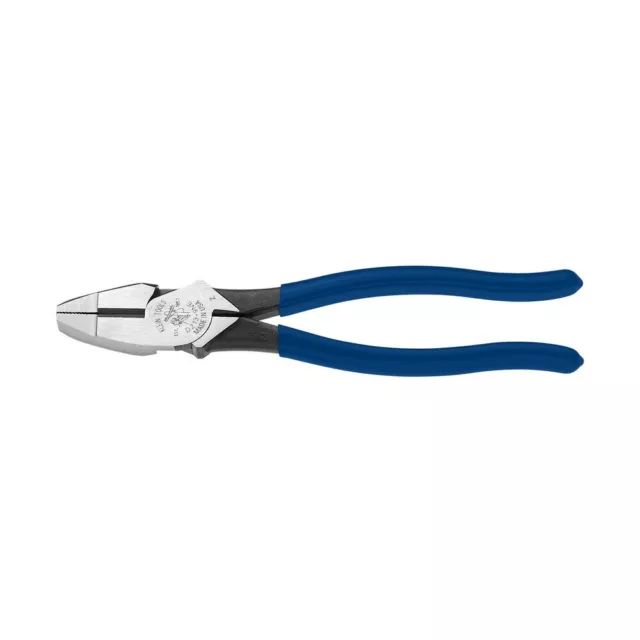 Klein Tools A-D213-9NE Hi Leverage Lineman's Pliers, New England Nose, 9" 238 mm