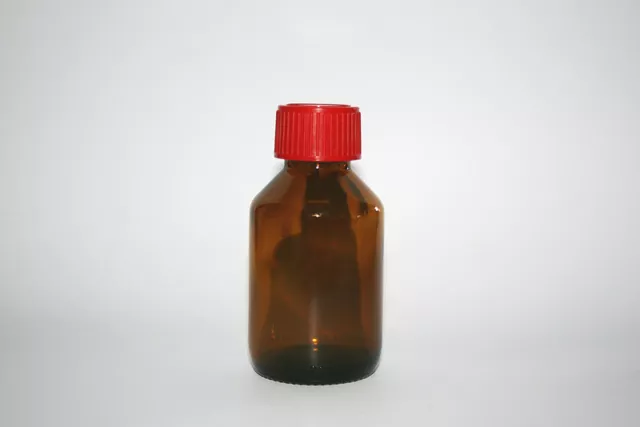 100 ml Euromedflasche Braunglasflasche Apothekerflasche Laborflasche 1 St.