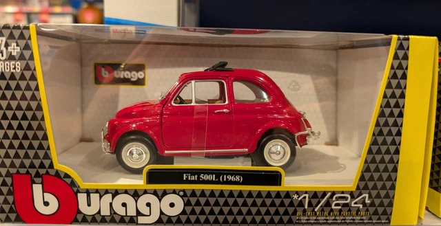 Bburago Fiat 500L (1968) fém autó sárga színben 1/24 vásárlás a Bburago Fiat 500L (1968) fém autó sárga színben 1/24 vásárlás a