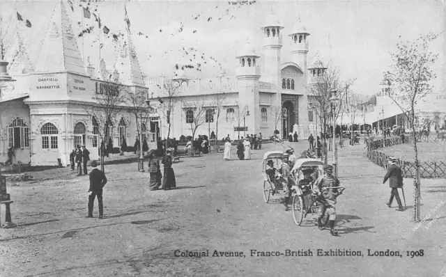 Franco-British Exhibition London England 1908 Postcard Colonial Avenue