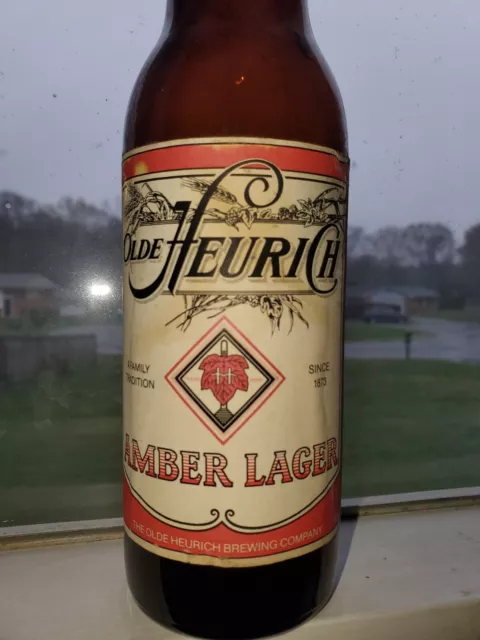 Olde Heurich Amber Paper Label Beer Bottle From Washington DC Pittsburgh PA