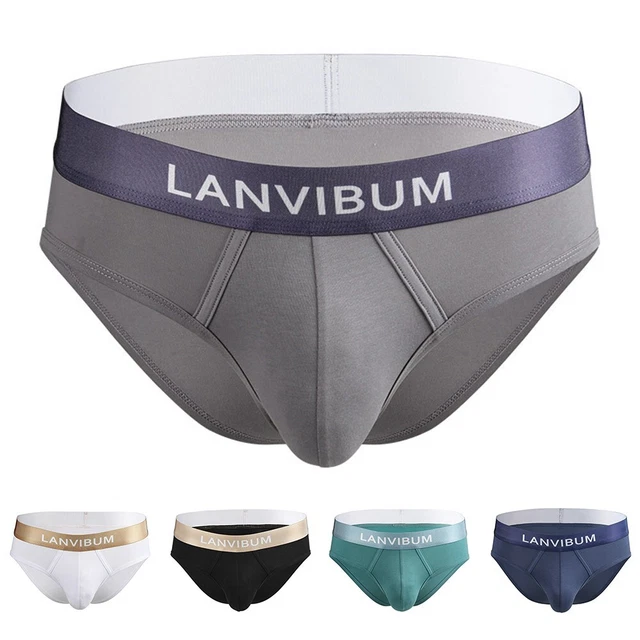 SLIPS HOMMES DE haute qualité avec poche convexe en U et tissu coton respirant EUR 11,74