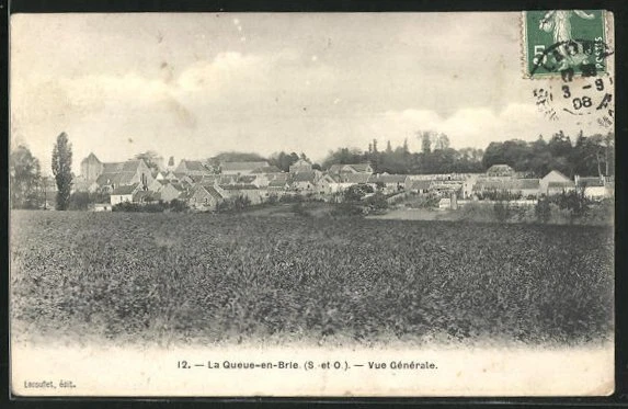 CPA La Queue-en-Brie, vue generale 1908
