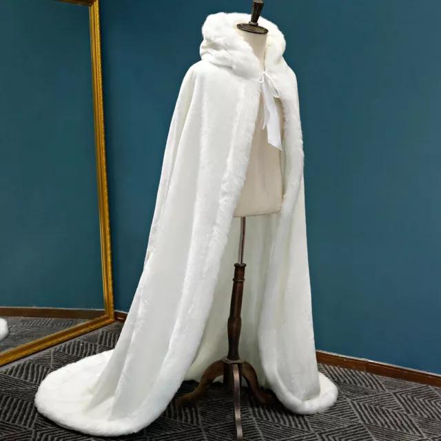 Winter long warm simulation fur wedding cloak wedding cloak bride shawl