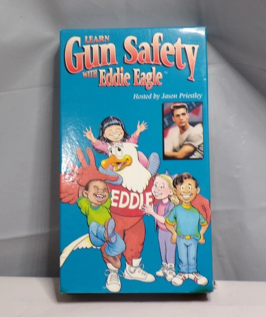 LEARN GUN SAFETY with Eddie Eagle 1993 VTG VHS Jason Priestley 90210