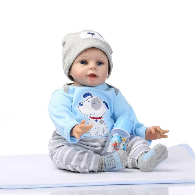 22" Reborn Baby Dolls Newborn Babies Doll Soft Vinyl Silicone Newborn Doll Gifts