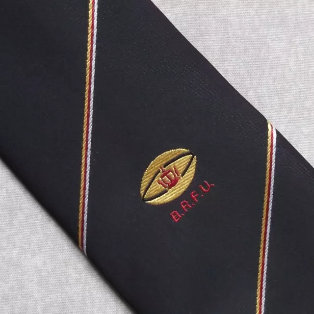 Rugby Tie Mens Necktie Retro Sport BRFU CLUB UNION