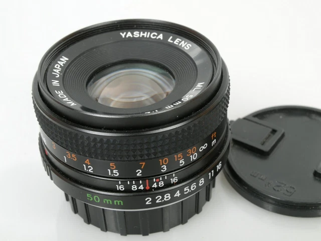 Yashica LENS ML 50mm 1:2 2/50 TOP + voll funktionsf. Near Mint and fully working