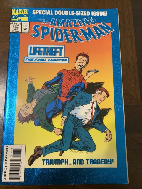 The AMAZING SPIDER-MAN #388 VENOM APPEARANCE FOIL COVER not