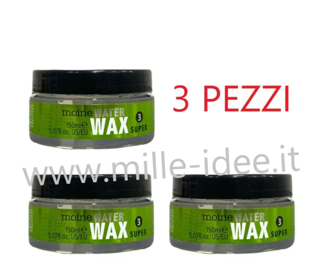 3 Pz Reene Blanche Water Wax Moine Cera Ad Acqua Per Capelli 150Ml