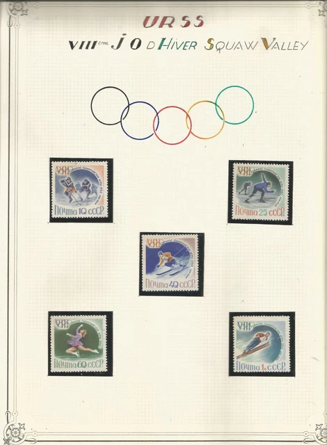 JEUX OLYMPIQUES 1960 Squaw Valley EUR 3,80 PicClick FR