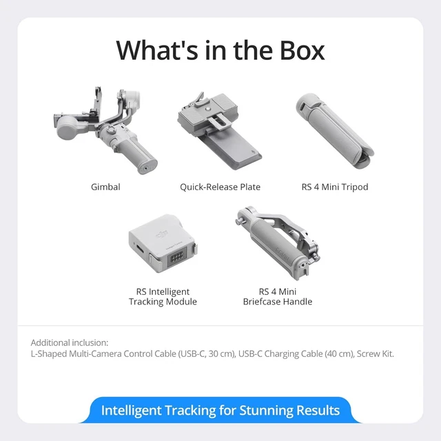 DJI RS 4 RS4 Mini Combo AI-Tracking Camera Gimbal Stabilizer Automatic ...