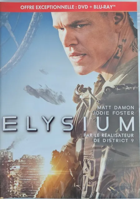 Blu Ray + DVD : Elysium - NEUF