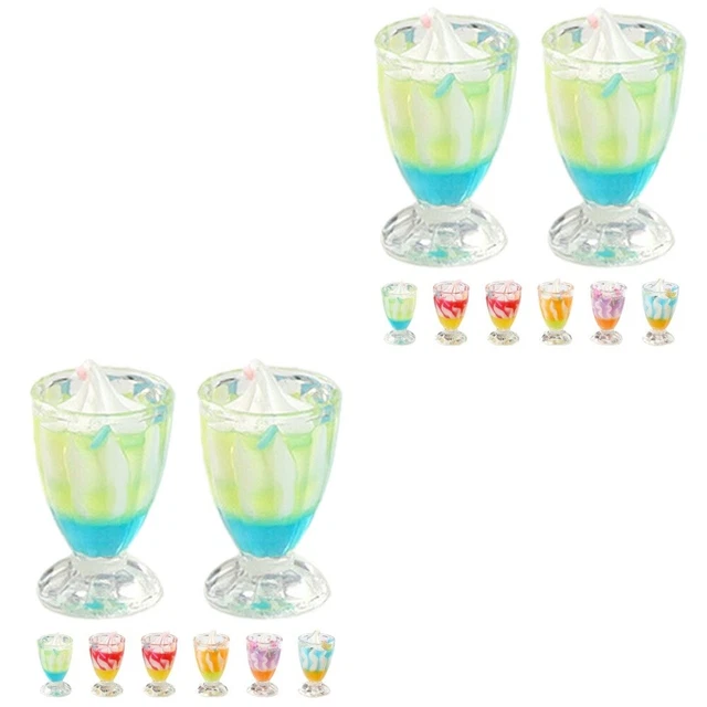 2 PACK DOLL House Ice Cream Model Kitchen Food Toy Mini Decor £10.99