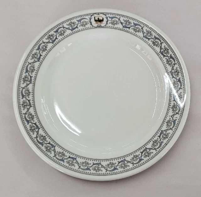 O.P. CO Syracuse China 1831 Railroad 9" Plate Restaurant New York Central line ?