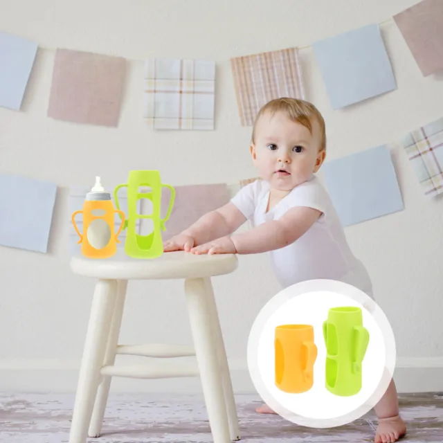 2 Pcs Baby Bottle Drop Protection Holder for Protective Case