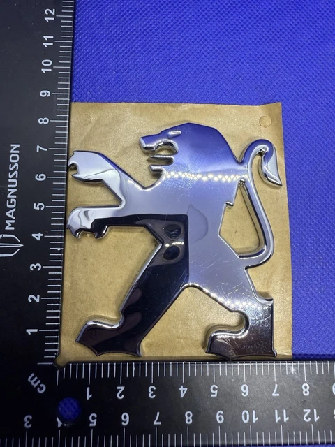 Badge Logo Lion 3D Noir Pour Coffre Peugeot 3008 (2020-2023) - Autocollant ABS